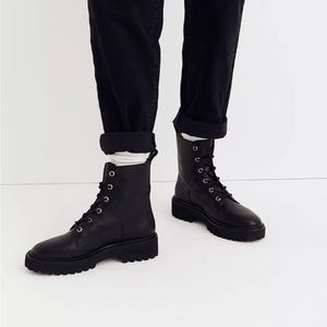 The Rayna Lace-Up Boot in Leather 7.5 NIB